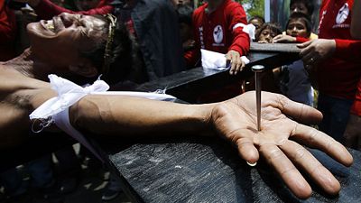 Philippines: Penitent’s pain to show religious devotion Philippines: Penitent’s pain to show religious devotion