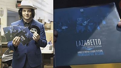 Jack White grava “disco mais rápido do mundo” Jack White grava “disco mais rápido do mundo”