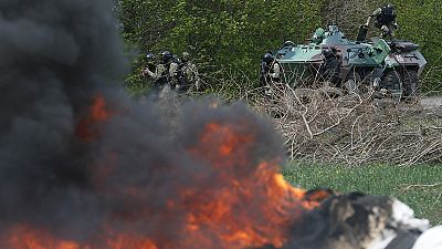 Ukraine: At least five killed amid battle for control of Sloviansk Ukraine: At least five killed amid battle for control of Sloviansk