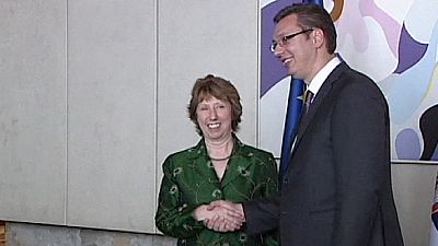 Ashton backs Serbia’s new PM in his bid to accelerate EU membership Ashton backs Serbia’s new PM in his bid to accelerate EU membership