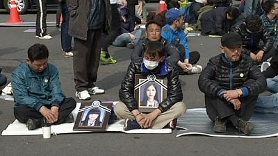 South Korea: relatives of ferry disaster victims stage sit-in South Korea: relatives of ferry disaster victims stage sit-in