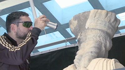 Revealed – restoring caryatids in the Acropolis Museum Revealed – restoring caryatids in the Acropolis Museum