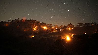 Forest fires in southern Spain Forest fires in southern Spain