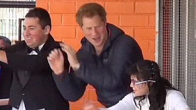 Prince Harry visits disabled children in Chile – nocomment Prince Harry visits disabled children in Chile – nocomment