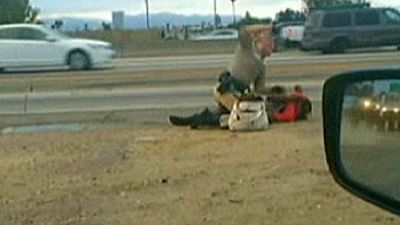 Outrage over video of Los Angeles policeman punching woman Outrage over video of Los Angeles policeman punching woman