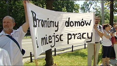 Greenpeace protests against open mining in Poland Greenpeace protests against open mining in Poland