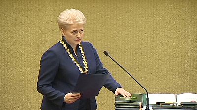 Lithuania’s first female president sworn in for second term Lithuania’s first female president sworn in for second term