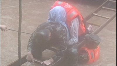 Ancient town in central China’s Hunan province flooded – nocomment Ancient town in central China’s Hunan province flooded – nocomment