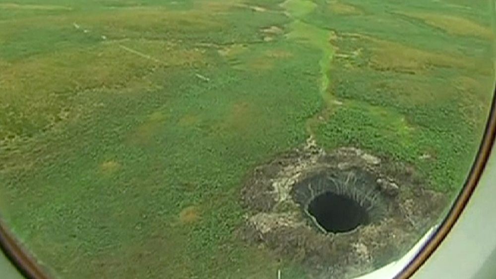 Researchers Reach Mysterious Giant Crater In Siberia Euronews