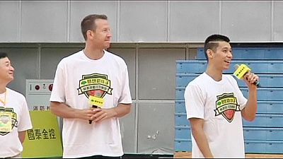 LA Lakers signing Lin holds training camp in Taiwan LA Lakers signing Lin holds training camp in Taiwan