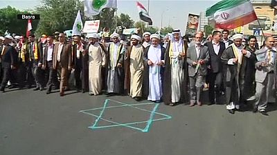 Cientos de miles de iraníes se manifiestan al grito de “¡Muerte a Israel!” Cientos de miles de iraníes se manifiestan al grito de “¡Muerte a Israel!”