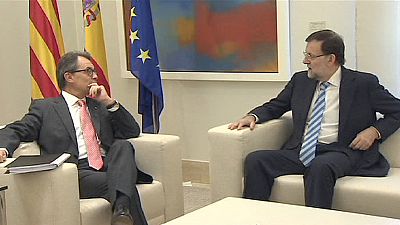 Spanish and Catalonian leaders meet in Madrid ahead of independence referendum Spanish and Catalonian leaders meet in Madrid ahead of independence referendum