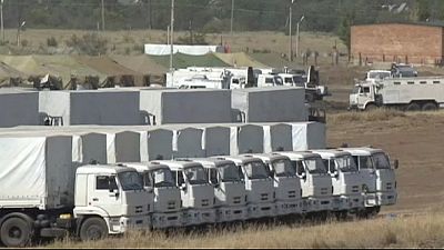 Red Cross says no security guarantees in place yet for Russian aid convoy Red Cross says no security guarantees in place yet for Russian aid convoy