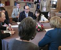 Russia and Ukraine leaders progress during private talks