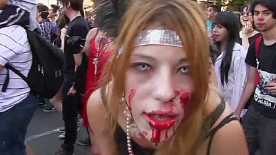 Thousands of zombies take to the streets of Buenos Aires – nocomment Thousands of zombies take to the streets of Buenos Aires – nocomment