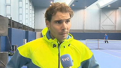 Nadal returns to training after appendix operation Nadal returns to training after appendix operation