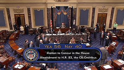 US Senate passes spending bill ending fears of government shutdown US Senate passes spending bill ending fears of government shutdown