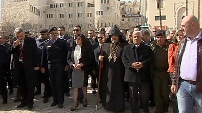 Armenians celebrate Christmas in West Bank town of Bethlehem Armenians celebrate Christmas in West Bank town of Bethlehem