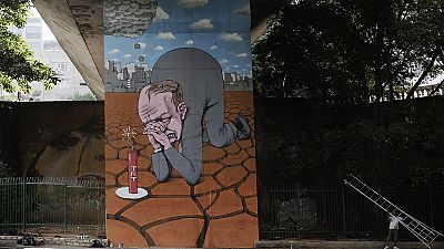 Mural shines a light on São Paulo’s severe water shortages Mural shines a light on São Paulo’s severe water shortages