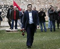 Grèce : Tsipras, à peine désigné Premier ministre, rend hommage aux Résistants grecs Grèce : Tsipras, à peine désigné Premier ministre, rend hommage aux Résistants grecs