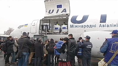 Displaced Ukrainians receive planeload of EU aid, more to follow Displaced Ukrainians receive planeload of EU aid, more to follow
