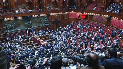 Italian lawmakers fail to elect new president in first round Italian lawmakers fail to elect new president in first round