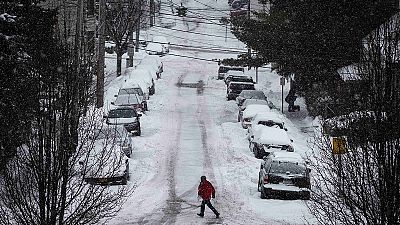 Wintry weather hits US northwest for a second time in less than a week Wintry weather hits US northwest for a second time in less than a week