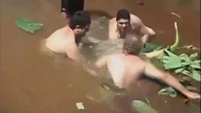 Video: boy’s incredible escape after being sucked into a drain in Brazil Video: boy’s incredible escape after being sucked into a drain in Brazil