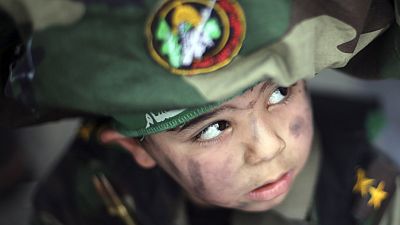 Young supporter of Hamas Young supporter of Hamas
