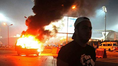 At least 22 dead in clashes outside Cairo football stadium At least 22 dead in clashes outside Cairo football stadium