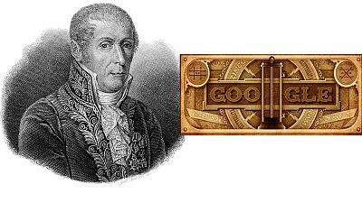 Google Doodle powers tributes to battery pioneer Alessandro Volta Google Doodle powers tributes to battery pioneer Alessandro Volta