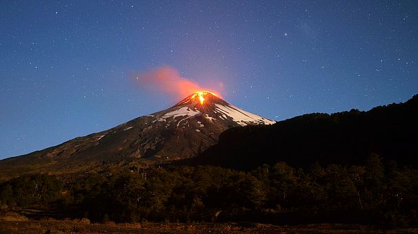 Villarica volcano eruption