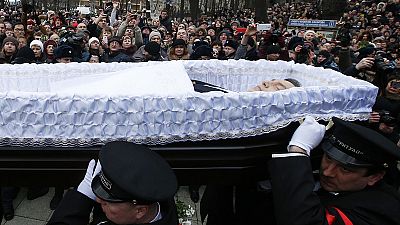 Nemzow wird auf dem Prominentenfriedhof Trojekurowo beigesetzt Nemzow wird auf dem Prominentenfriedhof Trojekurowo beigesetzt