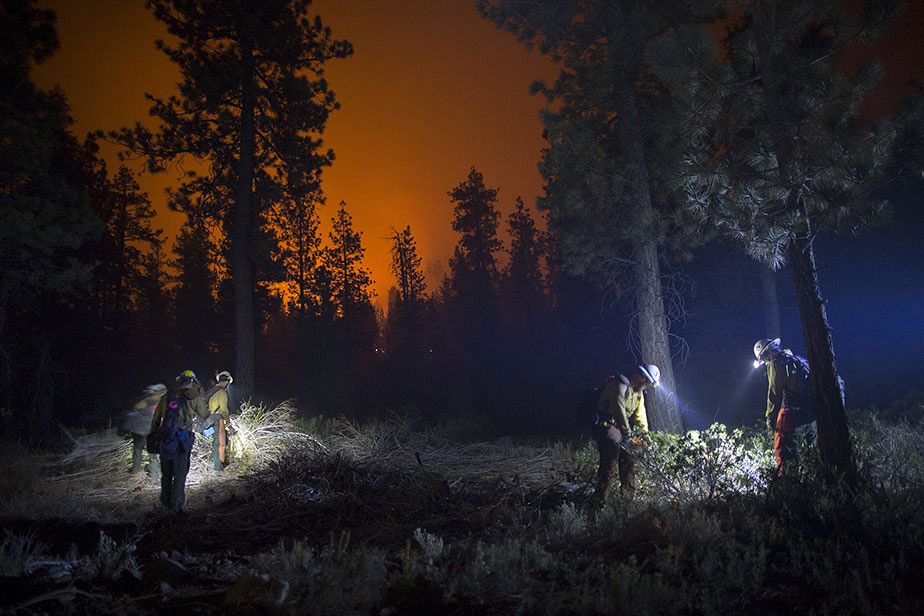 Important feu de forêt en Californie