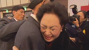 Emotional reunions for Korean families