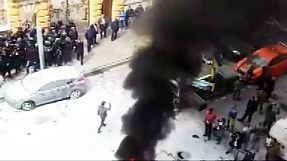 Ukrainian activists protest against police corruption