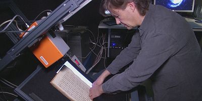 Date and authenticate music and art using infrared light