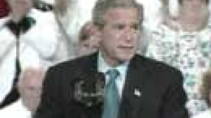 Bush and Kerry court swing states
