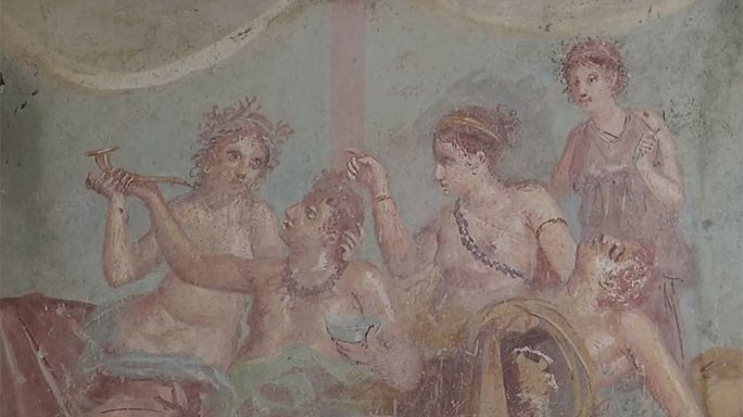 Resultado de imagem para casa dos amantes castos  pompeia - história
