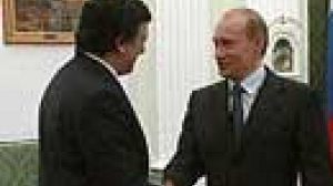 Jose Manuel Barroso reçu pour la première fois à Moscou par Vladimir Poutine.