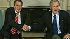 Schroeder in talks with Bush