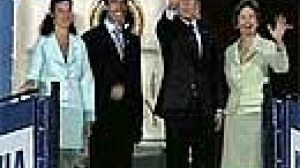 Bush on visit to Denmark