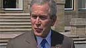 Bush contrasts G8 aims with attacks