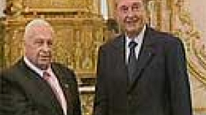 Jacques Chirac et Ariel Sharon tentent de se mettre sur la même longueur d’onde