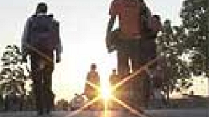 Israeli pullout protesters stopped in their tracks