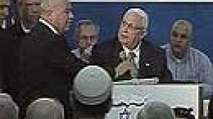 Israeli PM claims sabotage at Likud party meeting.