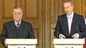 Blair suspects Iran of arming Iraq insurgents.