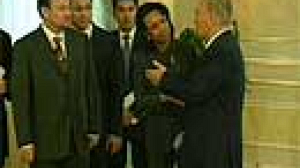 Rice speaks on democracy in Kazakhstan