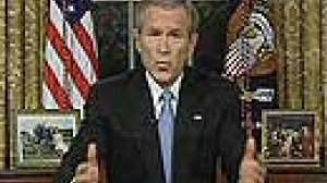 George Bush s’adresse aux Américains et leur demande de croire en lui