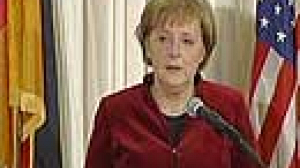 Merkel makes first trip to Washington